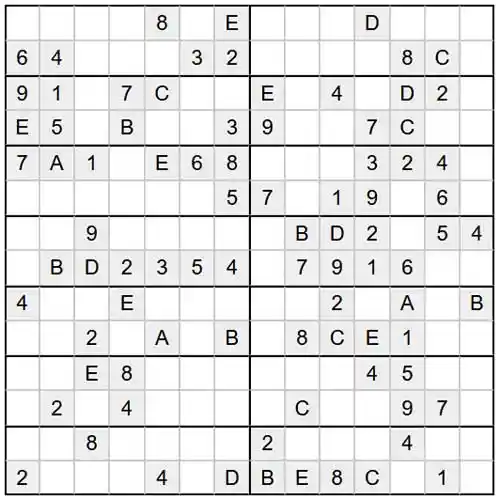 Sudoku hard 14x14