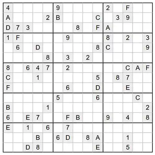 Sudoku hard 15x15