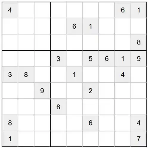 Sudoku Medium 9x9